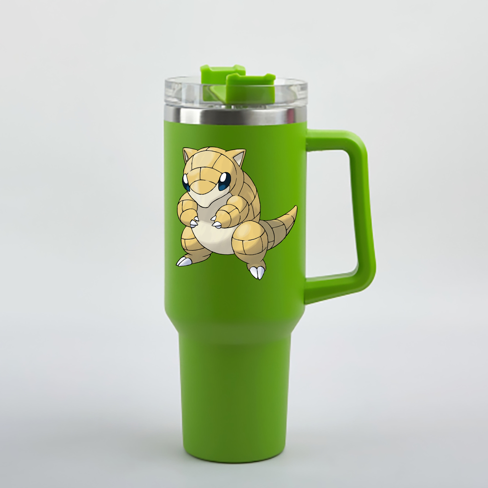 （画像用） ポケットモンスター Pokémon 1200mL車用タンブラー - クリスタルステッカー（プラスチックストロー付き）